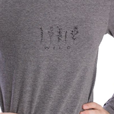 Dívčí triko Betty mode WILD tmavě šedé