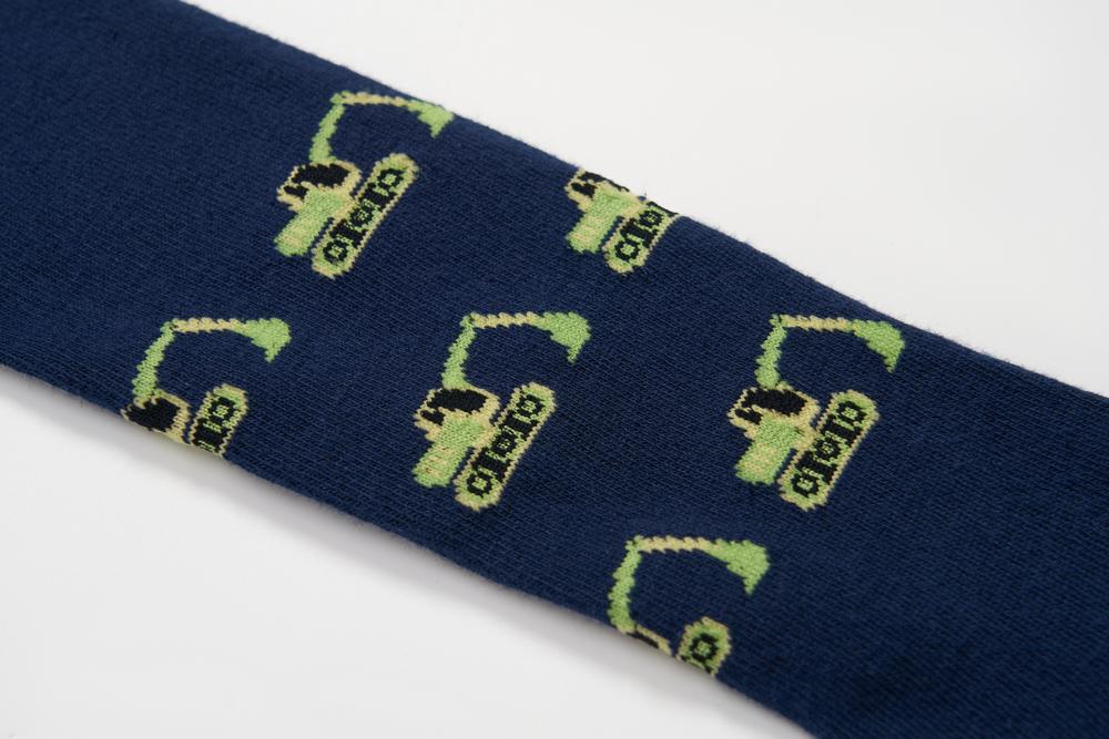 Chlapecké punčocháče Wolf & Wolfie P2517 tmavě modré bagry