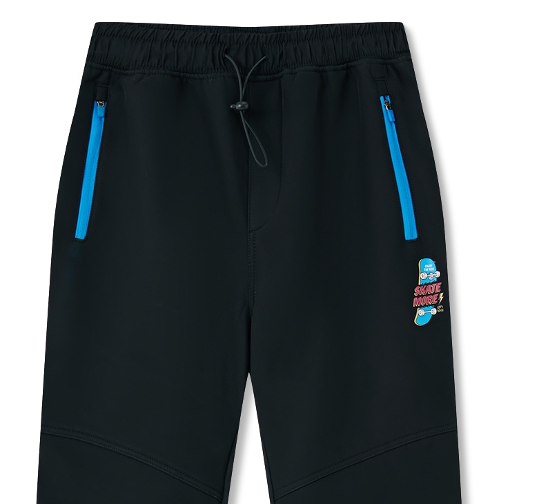 Chlapecké softshellové kalhoty Wolf & Wolfie s fleecem  B2596 černé