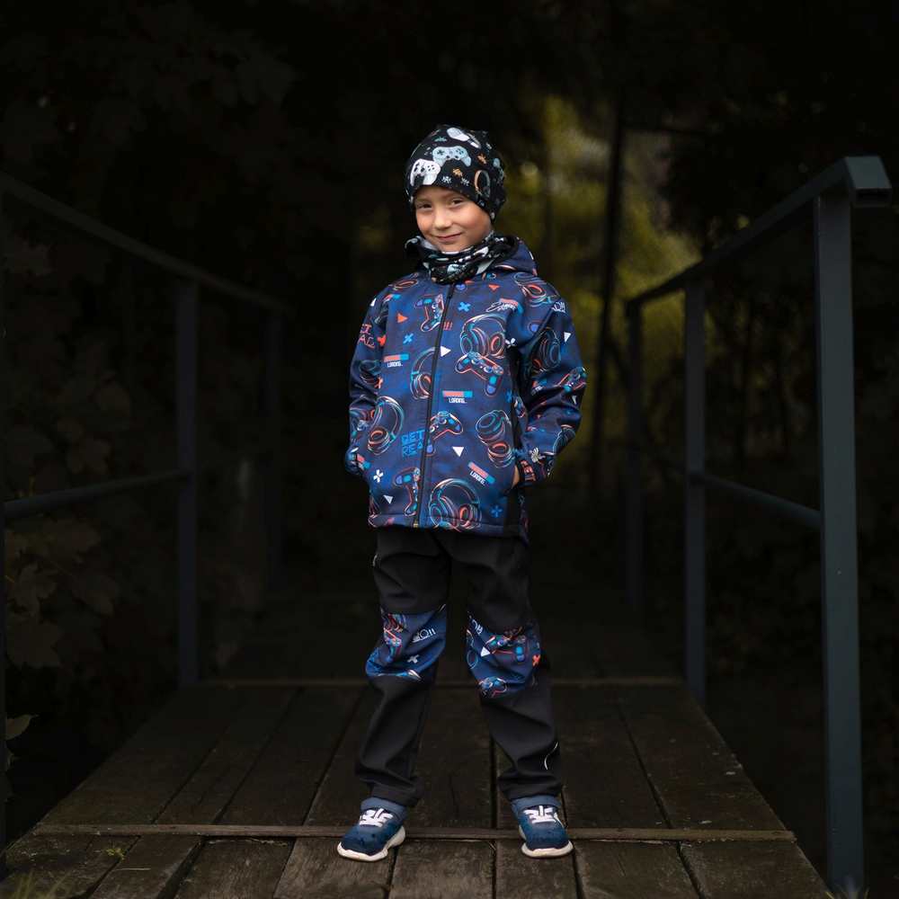 Dětské softshellové kalhoty Esito s fleecem DUO Play and go