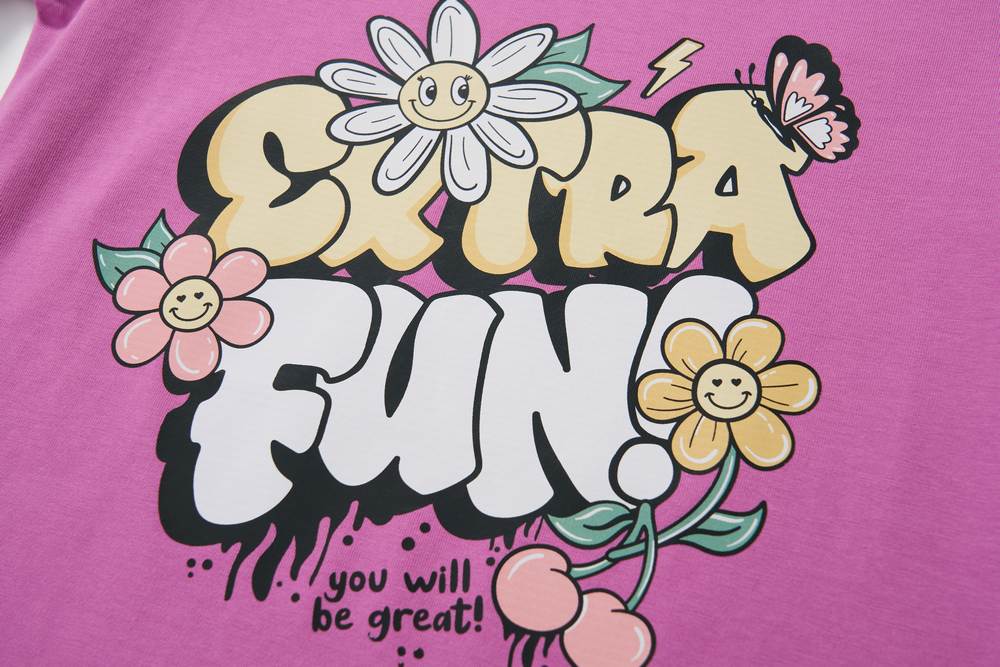 Dívčí triko Wolf & Wolfie S2542 lila