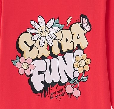 Dívčí triko Wolf & Wolfie S2542 malinové