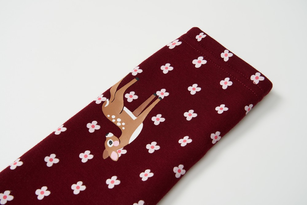 Dívčí zateplené legíny Wolf & Wolfie T2528 černé vzor