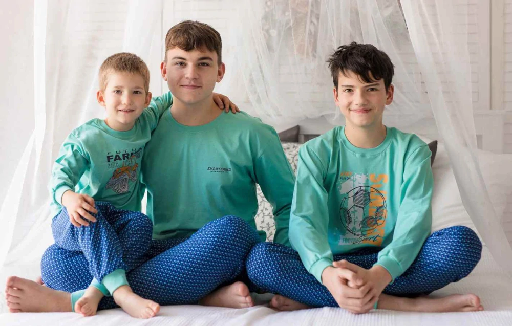 Chlapecké pyžamo Betty Mode farmář mentolové