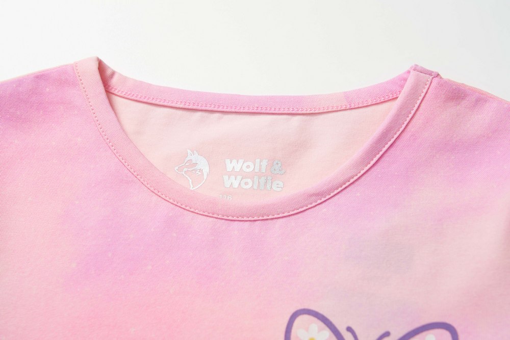 Dívčí šaty Wolf & Wolfie S2615 - růžová batika