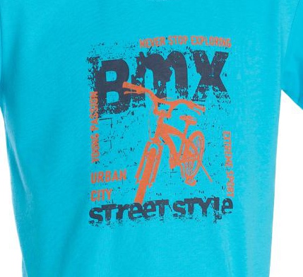 Chlapecké tričko Betty mode BMX tyrkysové