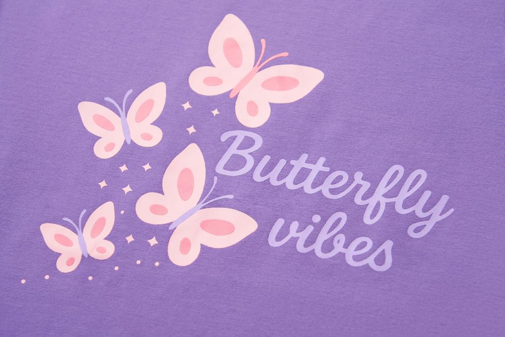 Dívčí tričko Wolf & Wolfie S2611A fialové