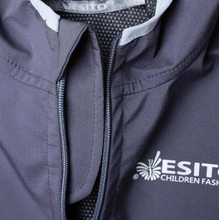 Dětská jarní/letní softshellová bunda Esito Mono bez fleecu šedá