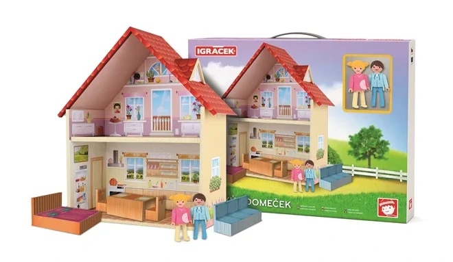 Efko Igráčkův domeček s nábytkem a figurkami