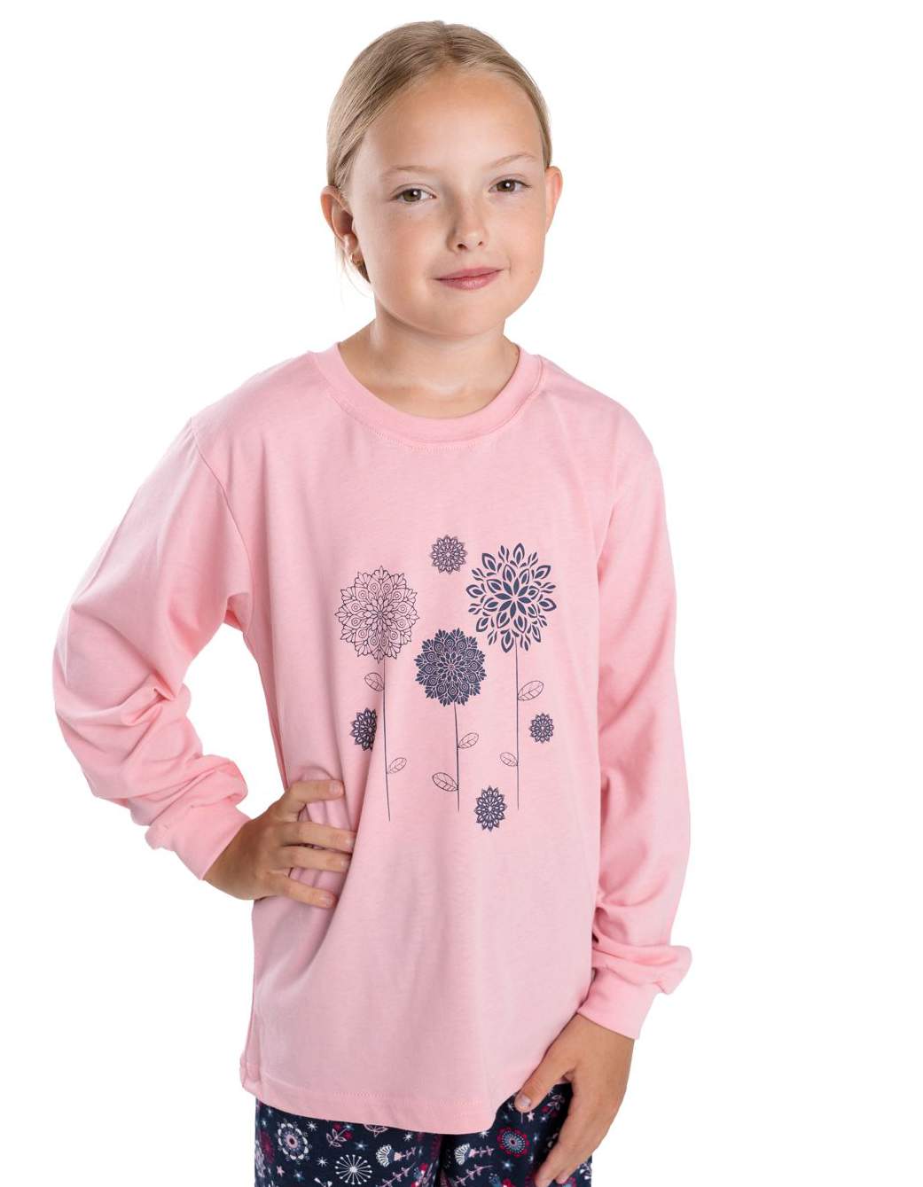 Dívčí pyžamo Betty Mode vel. 140,146 růžové mandaly