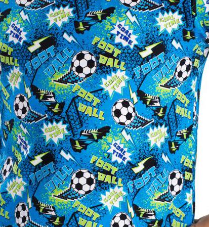 Chlapecké triko Betty mode vel. 104-128 fotbal modré