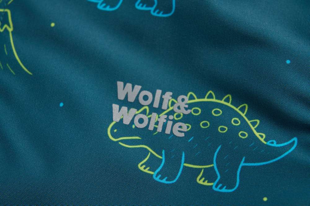 Chlapecká podzimní/jarní bunda Wolf & Wolfie B2661 petrolejová dino