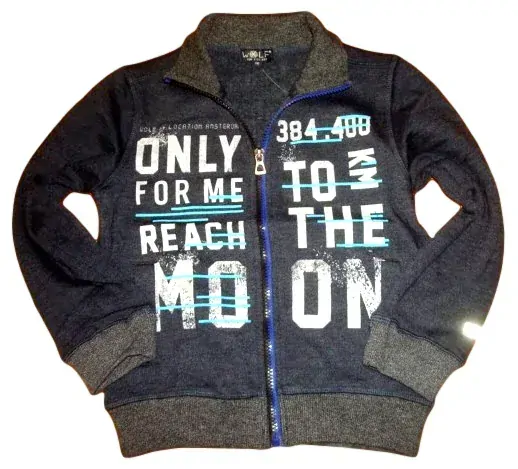 Mikina Wolf M2543b vel. 98 tmavě modrá potisk