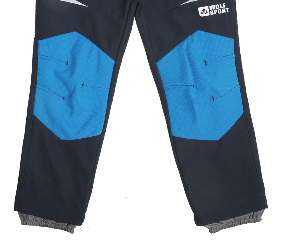 Chlapecké softshellové kalhoty Wolf s fleecem B2093 šedé