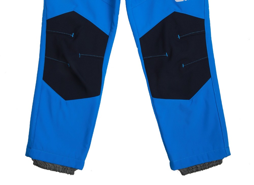 Chlapecké softshellové kalhoty Wolf s fleecem B2093 modré