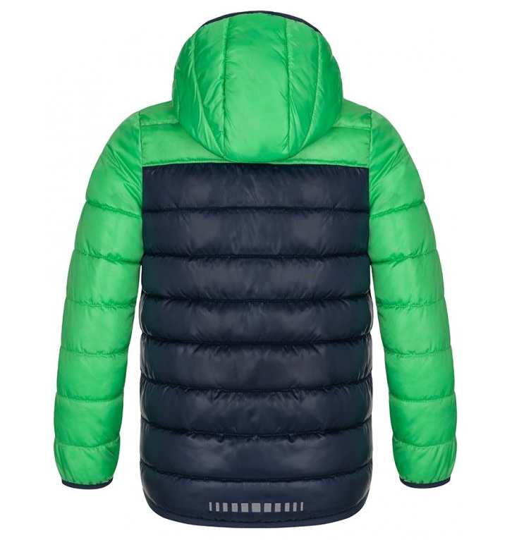 Chlapecká zimní bunda Loap Inbelo vel. 110/116 tmavě modrá se zelenou