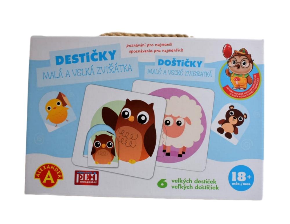 Destičky - malá a velká zvířátka