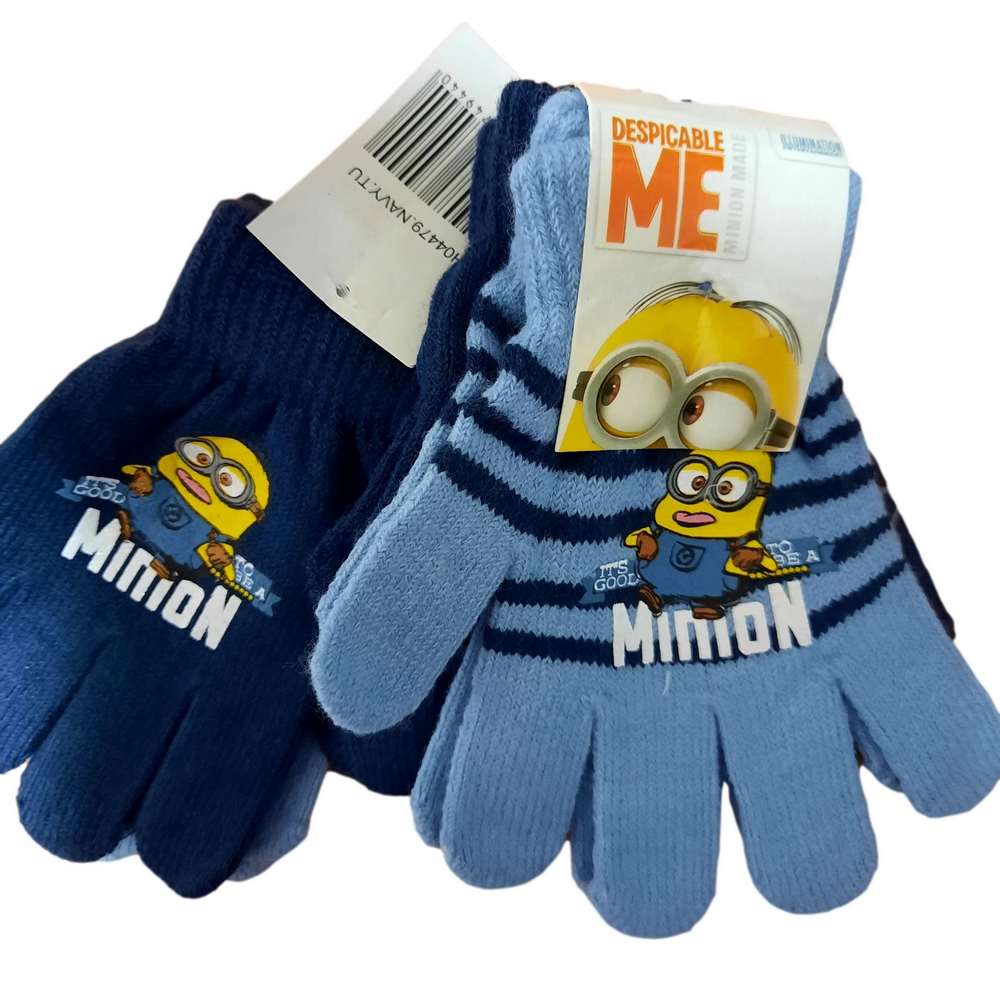 Rukavice Mimoni dvojbalení tmavě modré + světle modré