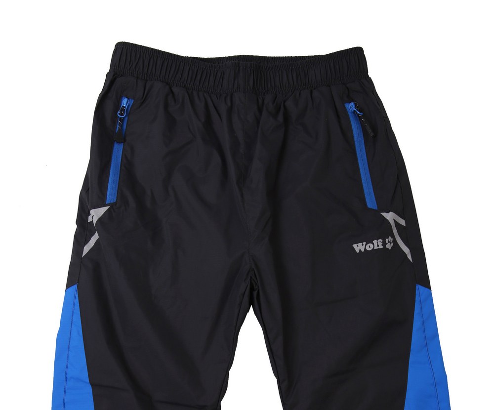 Dětské šusťáky s látkovou podšívkou Wolf T2158 černé