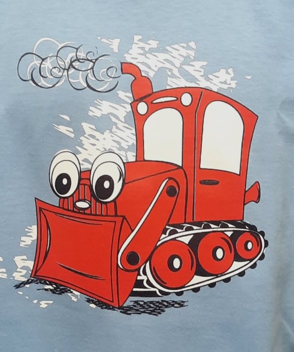 Chlapecké pyžamo Betty Mode vel. 128 letní s bagrem