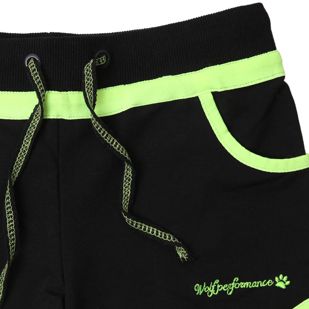 Dívčí kraťasy Wolf T2187 černé se zelenou