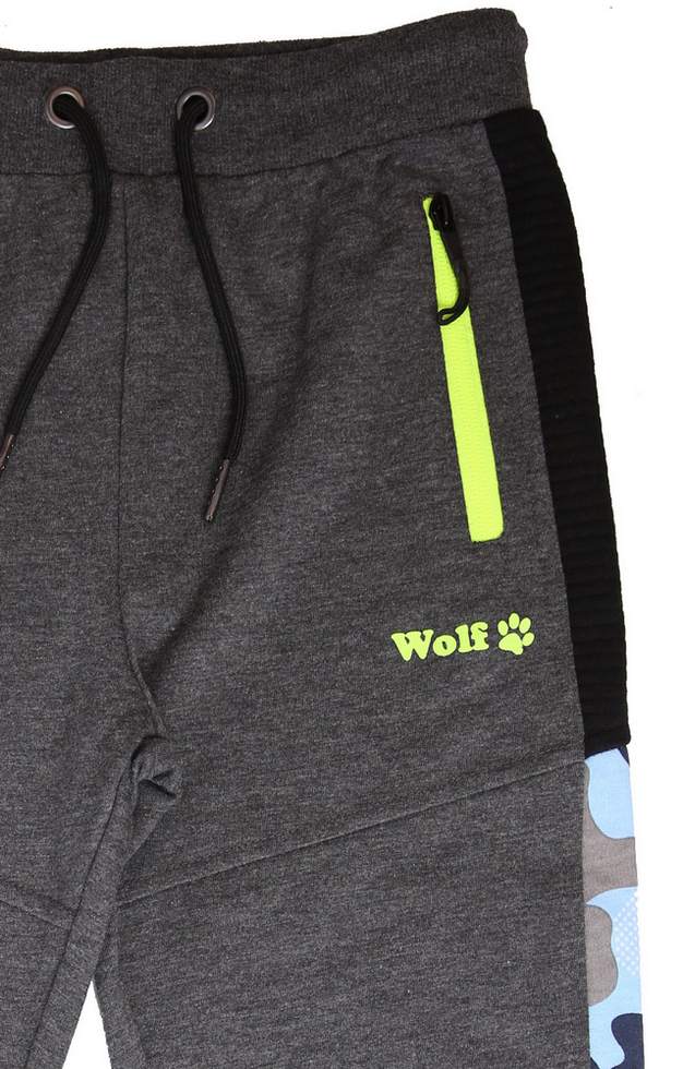 Sportovní chlapecké tepláky Wolf T2177B tmavě šedé