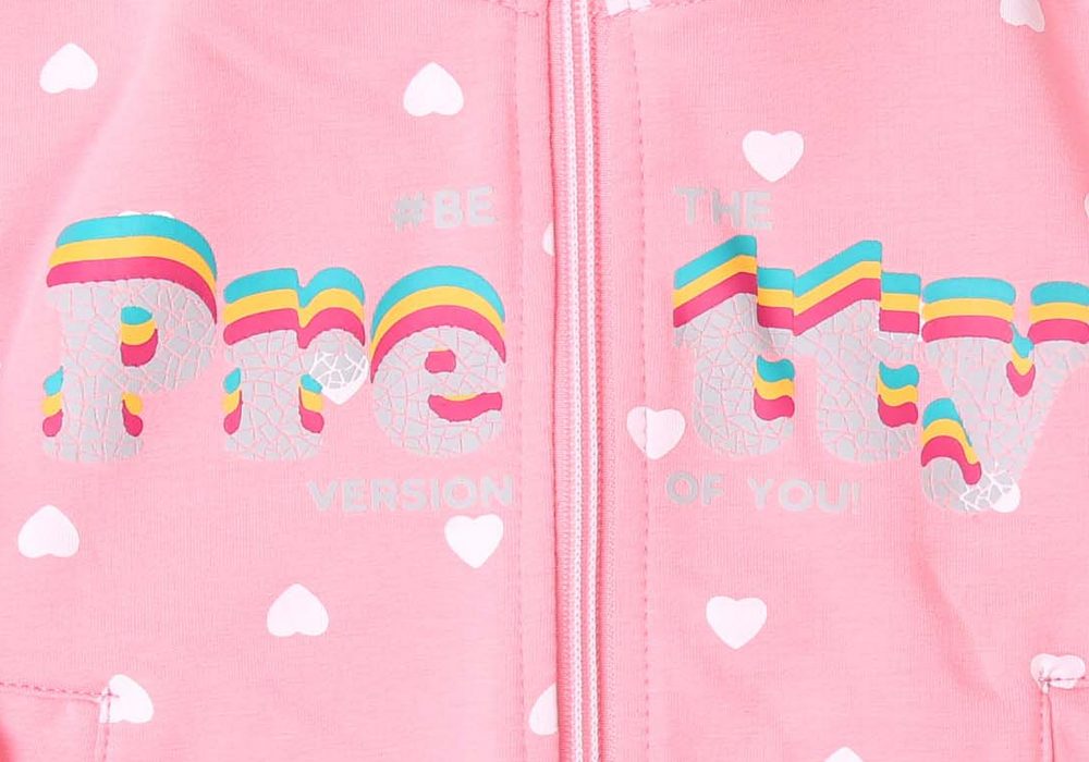 Dívčí mikina Wolf M2152 pastelově růžová