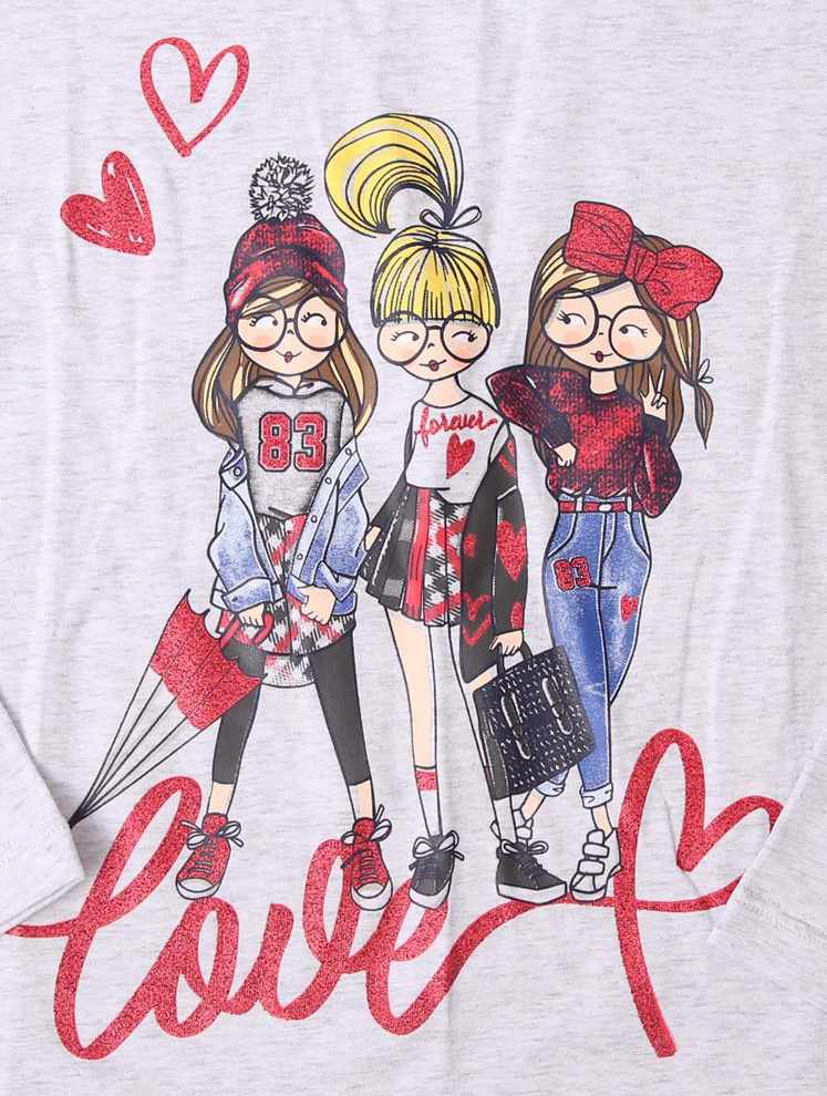 Dívčí triko Wolf S2142A šedé