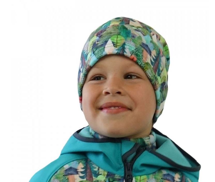 Fleecová čepice Unuo kouzelné stromy