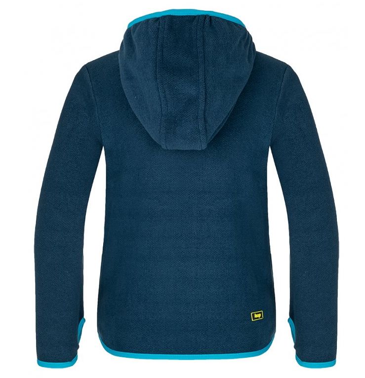 Chlapecká mikina Loap Qwaro vel. 116-152  petrolejově modrá
