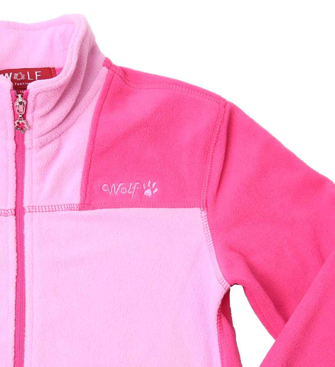 Dívčí fleecová mikina Wolf B2144 vel. 98-110 růžová