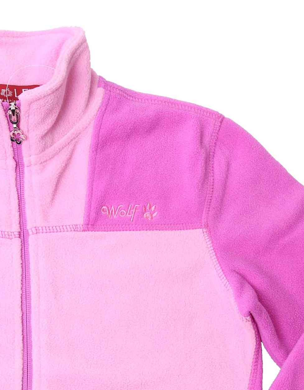 Dívčí fleecová mikina Wolf B2144 fialová