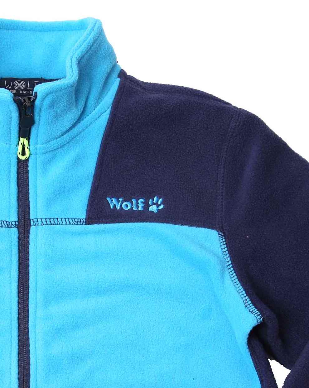 Chlapecká fleecová mikina Wolf B2144 tmavě modrá s modrou