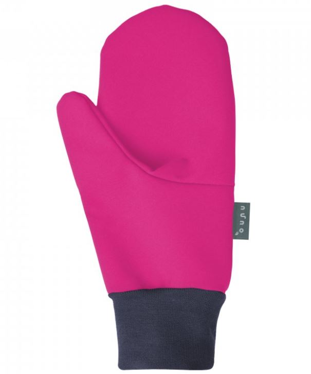 Dětské softshellové rukavice Unuo růžové kytičky vel. S-L (2-7 let)
