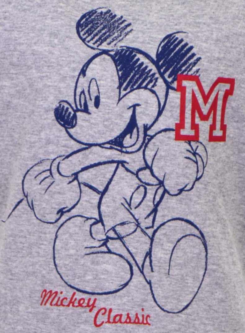 Chlapecké tričko Mickey Mouse z bio bavlny šedé