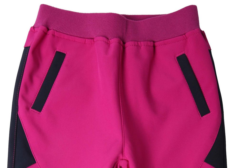 Dívčí softshellové kalhoty Wolf B2281 (jarní bez fleecu) tmavě růžové