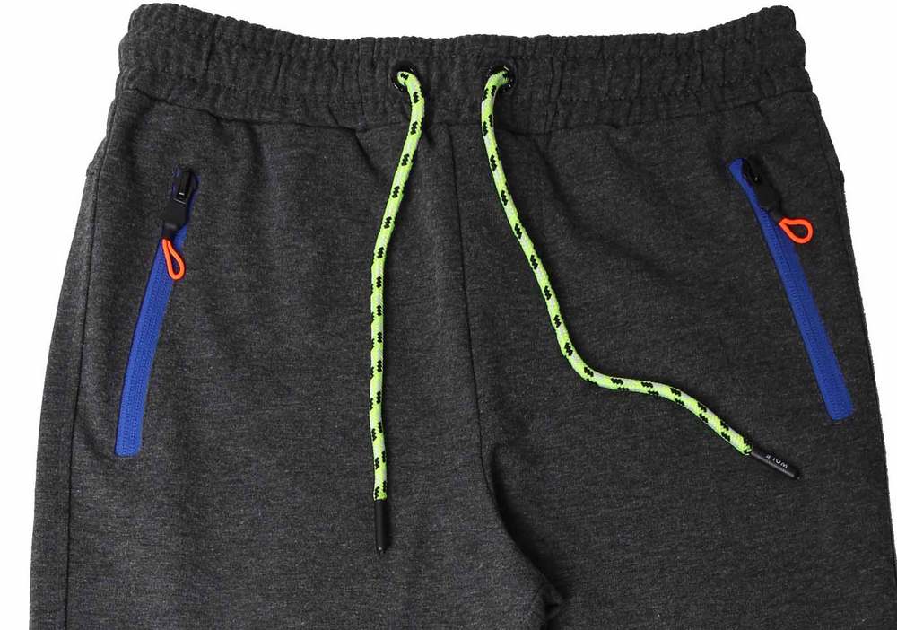 Sportovní chlapecké tepláky Wolf T2276 šedý melír