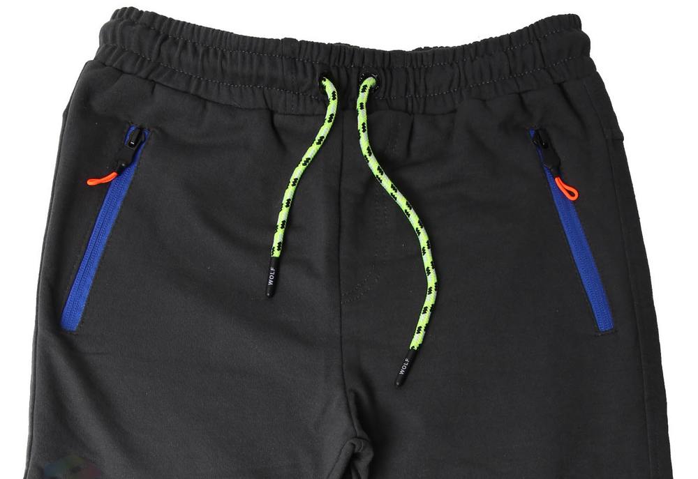 Sportovní chlapecké tepláky Wolf T2276 vel. 134 tmavě šedé