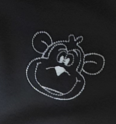 Chlapecké tepláky bavlněné černé opička