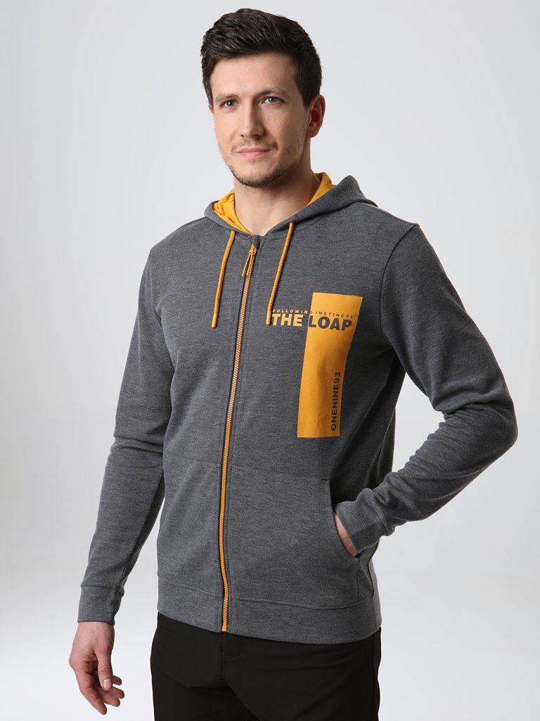 Pánská mikina Loap Eciss tmavě šedá