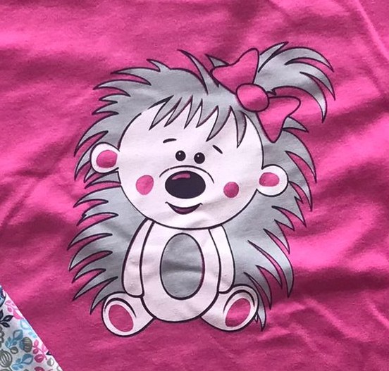 Dívčí pyžamo Betty Mode vel. 128 růžové ježek