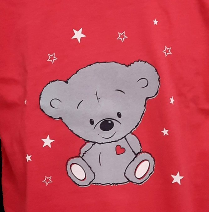 Dívčí pyžamo Betty Mode vel. 104 tmavě růžové medvídek