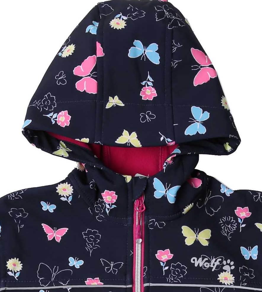 Dívčí softshellová bunda Wolf B2266 tmavě modrá