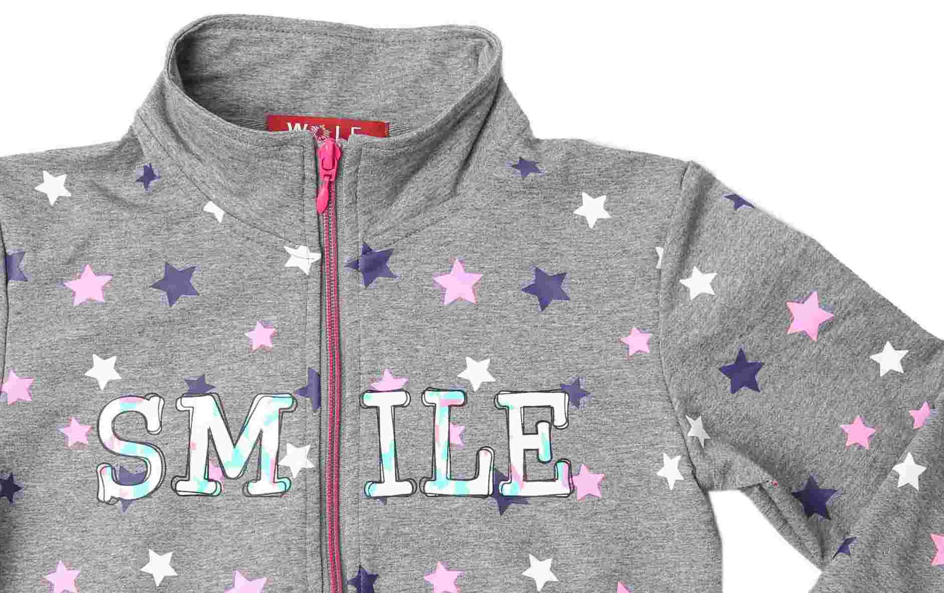 Dívčí mikina Wolf M2255 vel. 98,104 šedá