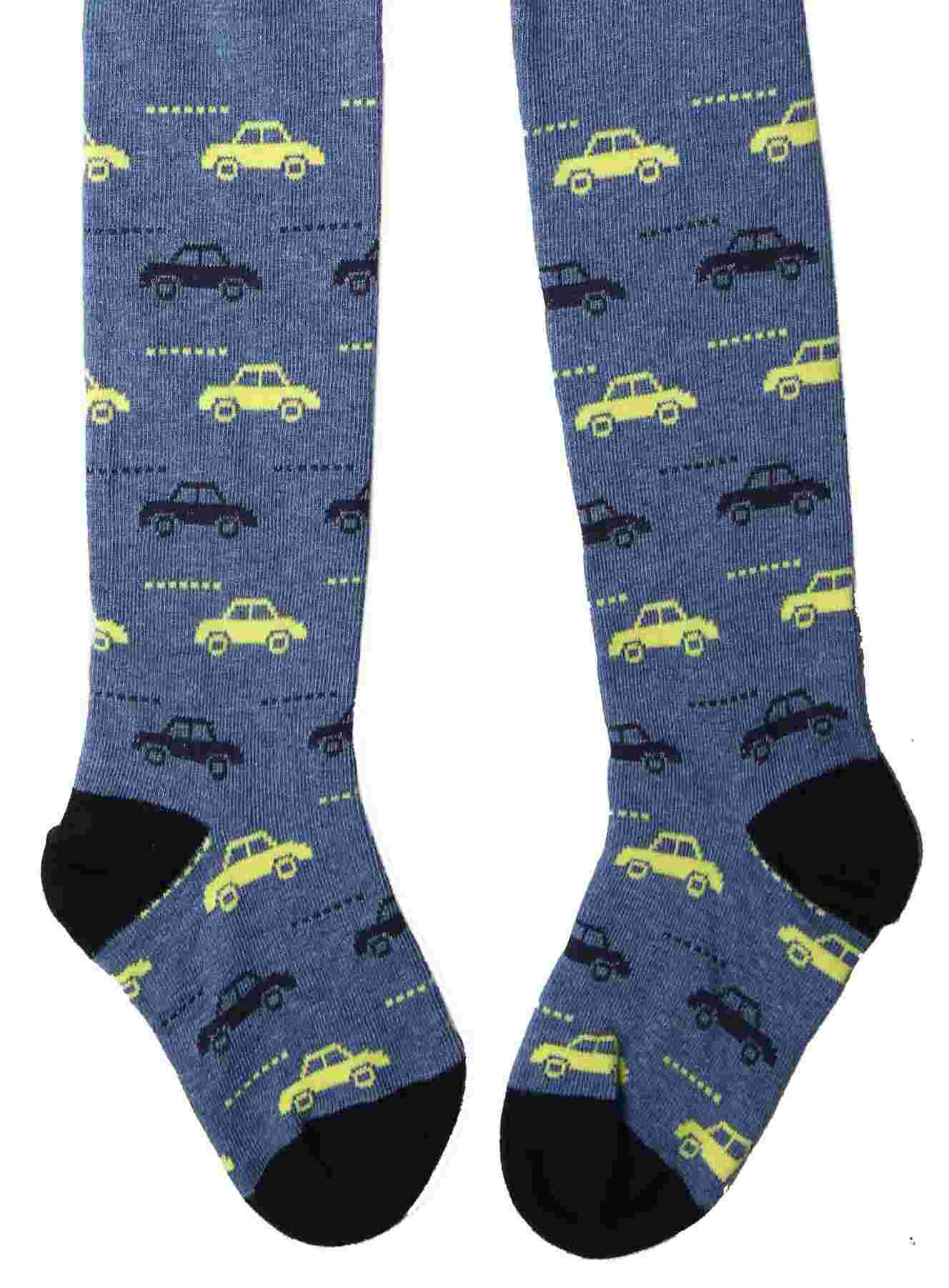 Chlapecké punčocháče Wolf P2212 vel. 98/104-122/128 modré autíčka