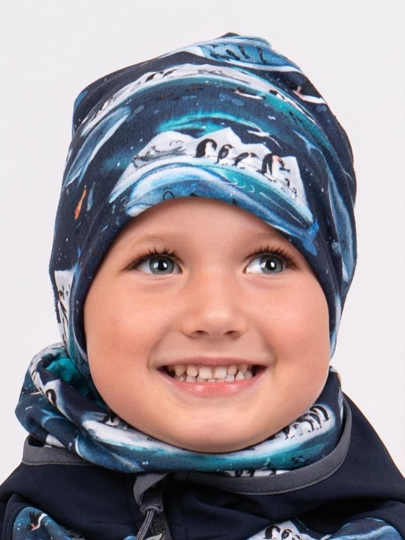 Fleecová čepice Unuo tučňáci