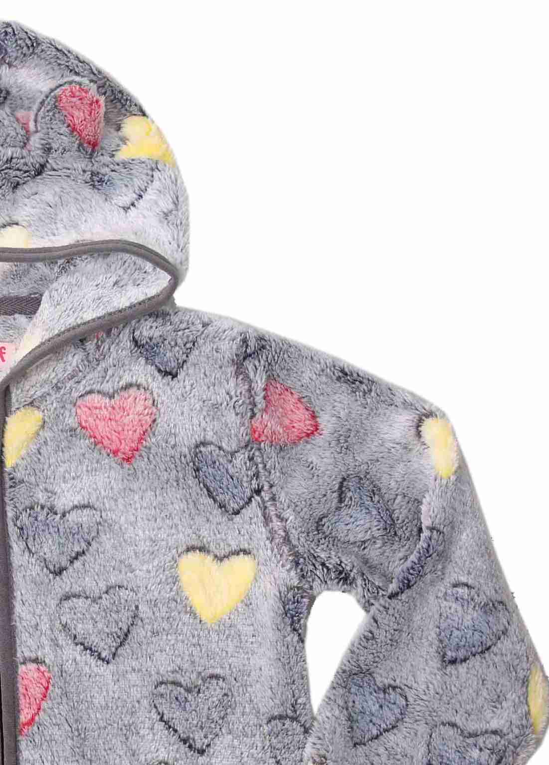 Dívčí huňatá mikina Wolf B2241 šedá