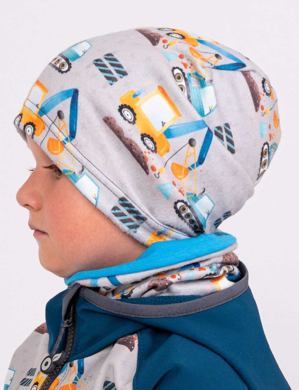 Fleecová čepice Unuo bagry