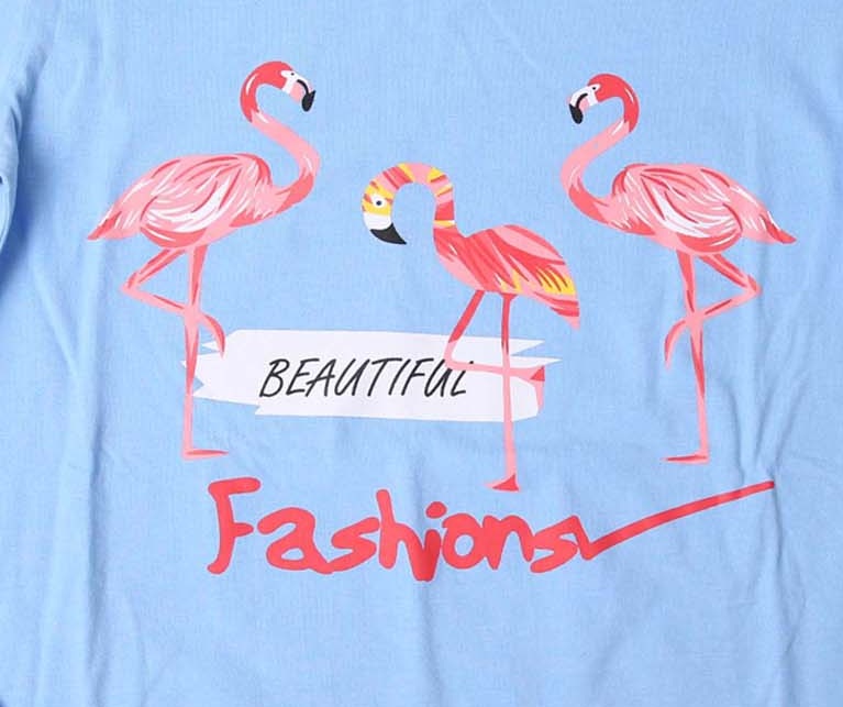 Dívčí pyžamo Wolf S2253B modré - plameňáci