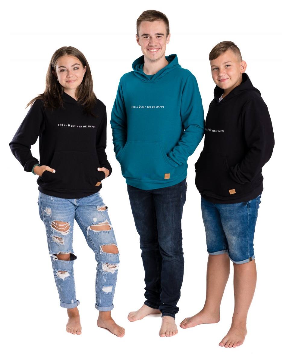 Dětská mikina Betty mode vel. 146,152 petrolejová